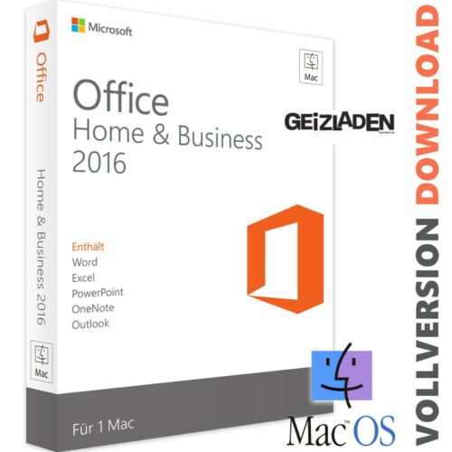 Microsoft Office 2016 Mac MacOS Home & Business
