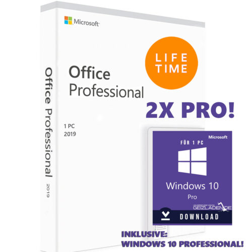 Windows 10 Pro inkl. Office 2019 Pro