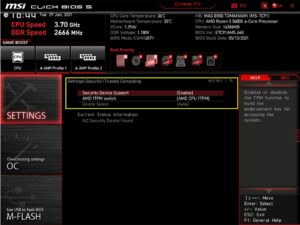 TPM 2.0 bei AMD-Systemen aktivieren