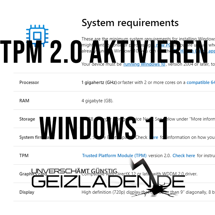 TPM Aktivieren Windows 11